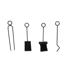 Olive Fireside Companion Set Tool Stand Circular Base Black Matte Finish thumbnail 4