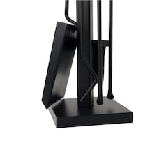 Palm Fireside Companion Set Tool Stand Square Base Black Matte Finish thumbnail 3