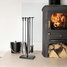 Redwood Fireside Companion Set Iron Tool Stand Matte Black thumbnail 4