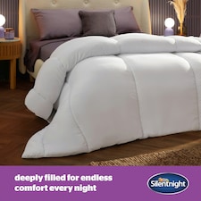 Silentnight Deep Sleep 7.5 Tog Lightweight Duvet, Hypoallergenic Quilt, Made in the UK, King | White thumbnail 2