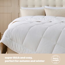 Silentnight Luxury Natural Wool Heavyweight Duvet, Breathable Cotton Cover, Temperature Regulating, King | White thumbnail 5