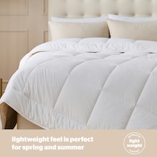 Silentnight Luxury Natural Wool Lightweight Duvet, Breathable Cotton Cover, Temperature Regulating, Super King | White thumbnail 5