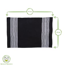 Nicola Spring Cotton Tea Towels - 60cm x 40cm - Black - Pack of 4 thumbnail 3