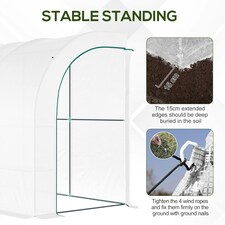Outsunny 300 x 150 x 213 Plant Greenhouse Garden Nursery w/ Cover thumbnail 3