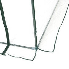Outsunny Walk In Polytunnel Greenhouse w/ Roll Up Door PVC Cover, 2.5 x 2m thumbnail 6