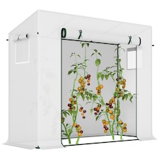 Outsunny 200x76x168cm Walk-in Garden Greenhouse Plant Warm House