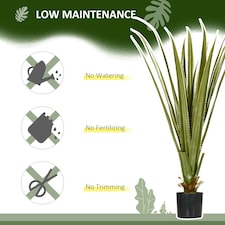 HOMCOM Potted Artificial Plants Agave Succulent for Home Decor, 90cm thumbnail 4