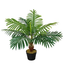 Outsunny 60cm/2FT Artificial Palm Tree Fake Plant in Pot Indoor Décor