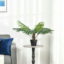 Outsunny 60cm/2FT Artificial Palm Tree Fake Plant in Pot Indoor Décor thumbnail 6