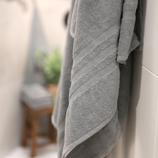 Nicola Spring Cotton Hand Towels - 90cm x 50cm - Grey - Pack of 2 thumbnail 5