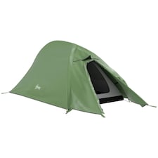Outsunny Double Layer Camping Tent for 1-2 Man, 2000mm Waterproof, Green thumbnail 9