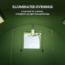 Outsunny 2 Room Camping Family Tent for 3-4 Man, 3000mm Waterproof, Green thumbnail 4