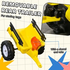 HOMCOM Pedal Go Kart Ride on Tractor with Shovel & Rake Four Wheels Child Toy thumbnail 4
