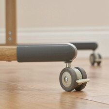 Tutti Bambini ZiZee Essential Crib - Oak/Charcoal thumbnail 3