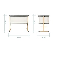 Tutti Bambini ZiZee Essential Crib - Oak/Charcoal thumbnail 5