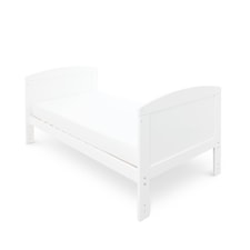 Coleby Classic Cot Bed - Convertible Cot, Birth to 4 Years, Adjustable Base & Teething Rails (White) thumbnail 4