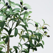 OHS Home Decor Artificial Olive Tree In Pot Plant, 110cm - Green thumbnail 3