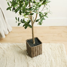 OHS Home Decor Artificial Olive Tree In Pot Plant, 110cm - Green thumbnail 5