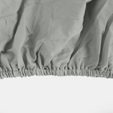 OHS Plain Soft Microfibre 30cm Deep Fitted Bed Sheet, Double - Grey thumbnail 3