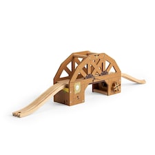 Bigjigs Rail Wooden Rickety Bridge Train Set Accessory, Pair With Our Wild West Train Set