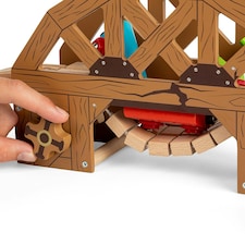 Bigjigs Rail Wooden Rickety Bridge Train Set Accessory, Pair With Our Wild West Train Set thumbnail 4