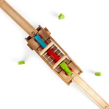 Bigjigs Rail Wooden Rickety Bridge Train Set Accessory, Pair With Our Wild West Train Set thumbnail 5
