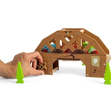 Bigjigs Rail Wooden Rickety Bridge Train Set Accessory, Pair With Our Wild West Train Set thumbnail 6