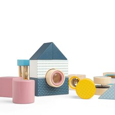 Bigjigs Toys Wooden Sensory Explorer Blocks, Includes Tray For Storage - 14 Pieces thumbnail 3