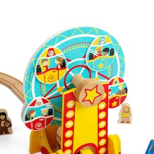 Bigjigs Rail Ferris Wheel Train Set Accessory, Pair With Our Fun Fair Train Set thumbnail 3