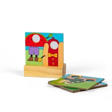 Bigjigs Rail Wooden Fun Fair Train Set - 54 Play Pieces thumbnail 7