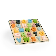 Bigjigs Toys Wooden Uppercase ABC Puzzle, Educational Toys