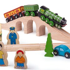 Bigjigs Rail Wooden Flying Scotsman Train Set - 42 Pieces thumbnail 2