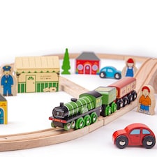 Bigjigs Rail Wooden Flying Scotsman Train Set - 42 Pieces thumbnail 3