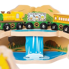 Bigjigs Rail Wooden Safari Train Set - 38 Pieces thumbnail 3
