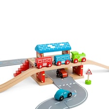 Bigjigs Rail Wooden London Overground Station, 5 Pieces (Trains Sold Separately) thumbnail 2