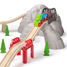 Bigjigs Rail Wooden Rocky Mountain Expansion Pack - 12 Pieces