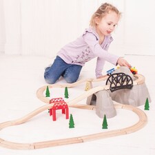 Bigjigs Rail Wooden Rocky Mountain Expansion Pack - 12 Pieces thumbnail 3