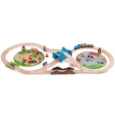 Bigjigs Rail Wooden Construction Train Set - 50 Pieces thumbnail 3
