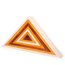 Bigjigs Toys Wooden Stacking Triangles, Stacking & Sorting Toy - 7 Pieces thumbnail 3