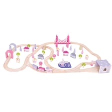 Bigjigs Rail Wooden Fairy Town Train Set - 75 Pieces