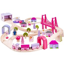 Bigjigs Rail Wooden Fairy Town Train Set - 75 Pieces thumbnail 4