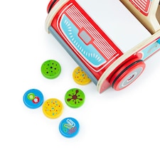 Bigjigs Toys Wooden Toy Vacuum Cleaner - With 6 Magnetic Wooden Pieces thumbnail 2