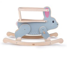 Bigjigs Toys Wooden Rocking Rabbit With Adjustable Safety Guard thumbnail 3