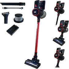 Ewbank EWVC3210 AIRDASH1 2-In-1 Cordless Stick Vacuum Cleaner, HEPA Filter, 700 ml Dust Capacity, Red/Black