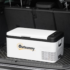 Outsunny 12V Portable Car Refrigerator w/ Inner LED Light Indoor Outdoor, 18L thumbnail 8