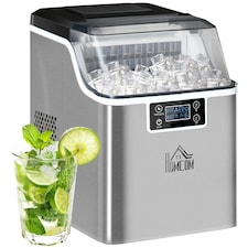 HOMCOM Ice Maker Machine Counter Top Ice Cube Maker for Home 20kg in 24 Hrs