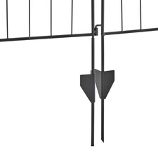 Outsunny Garden Decorative Fence 4 Panels 44in x 12ft Steel Wire Border Edging thumbnail 6