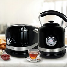 Ariete ARPK31 Moderna Kettle & Toaster Set, 1.7 Litre Kettle, 2 Slice Toaster, Black thumbnail 10