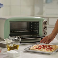 Ariete 97904 Vintage Mini Oven, 18 Litre, 1380 W, Green thumbnail 5