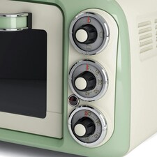 Ariete 97904 Vintage Mini Oven, 18 Litre, 1380 W, Green thumbnail 8